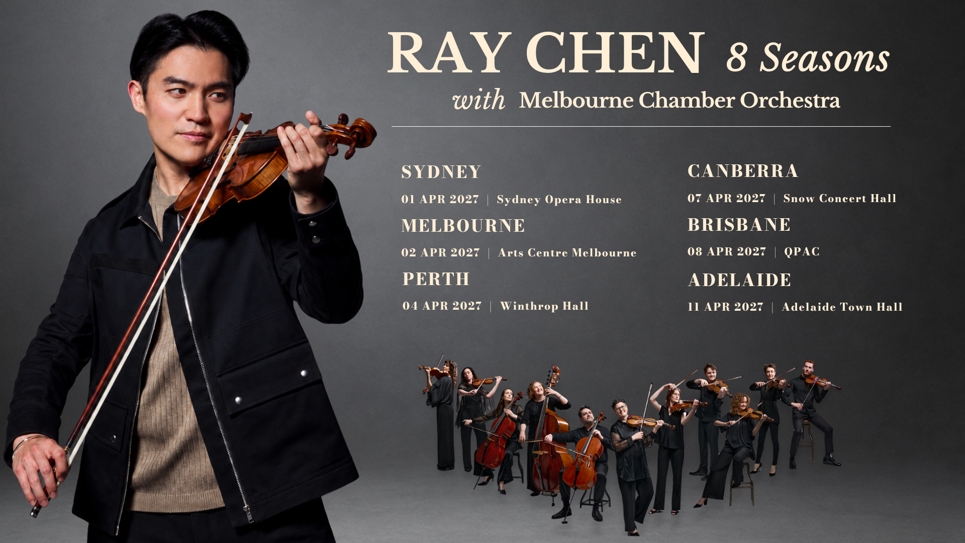 Ray Chen 8 seasons with Melbourne Chamber Orchestra event image